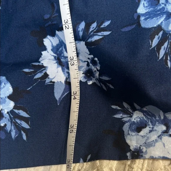 Kate Spade Navy Blue Floral Mini Dress size 4 - Picture 9 of 13